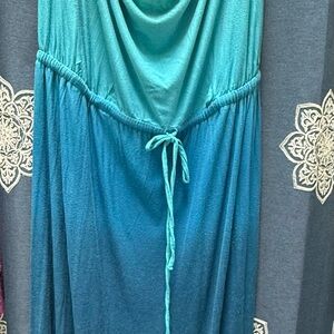 Old Navy Teal Maxi Dress